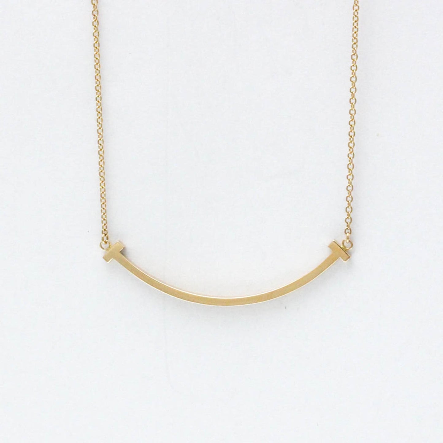 Tiffany Tiffany T Smile Small Necklace Pink Gold (18K) No Stone Men