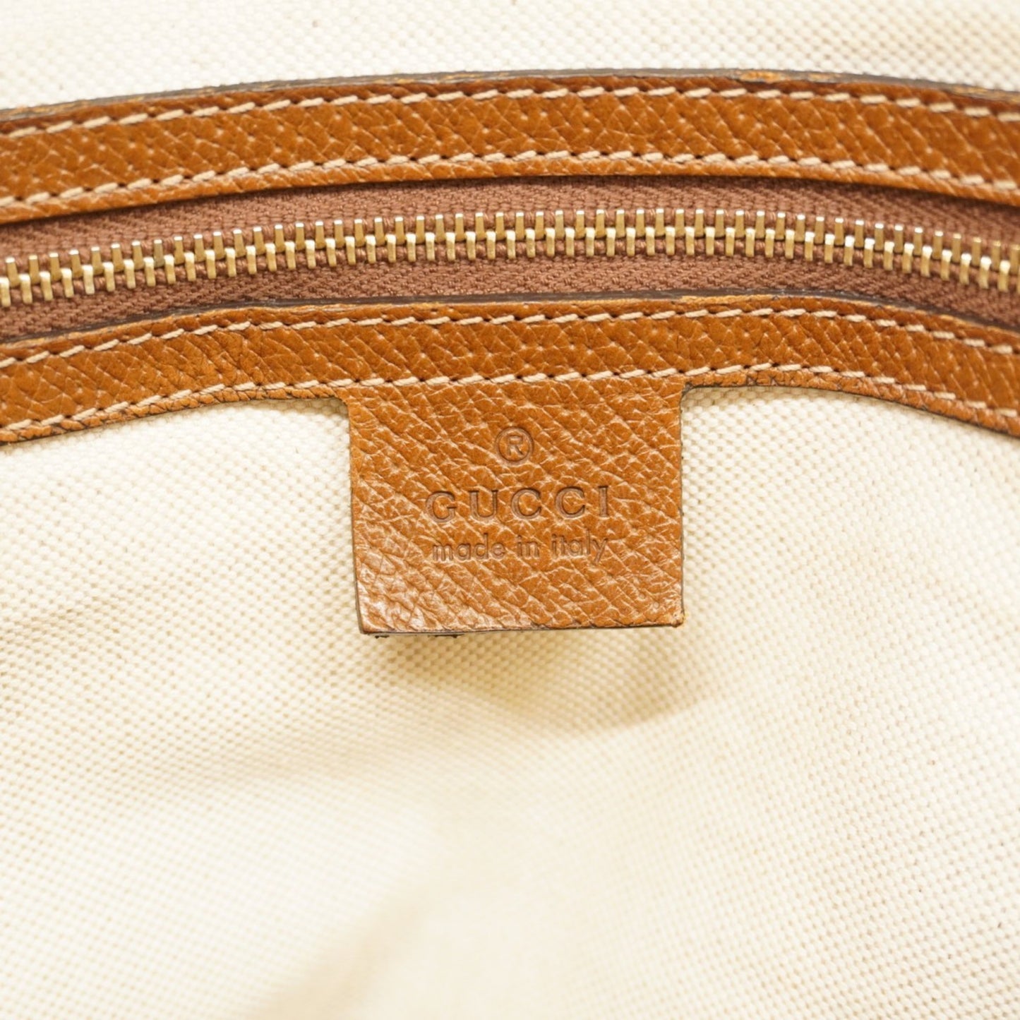 Gucci Gg Canvas Tote Bag 323671 Brown Champagne