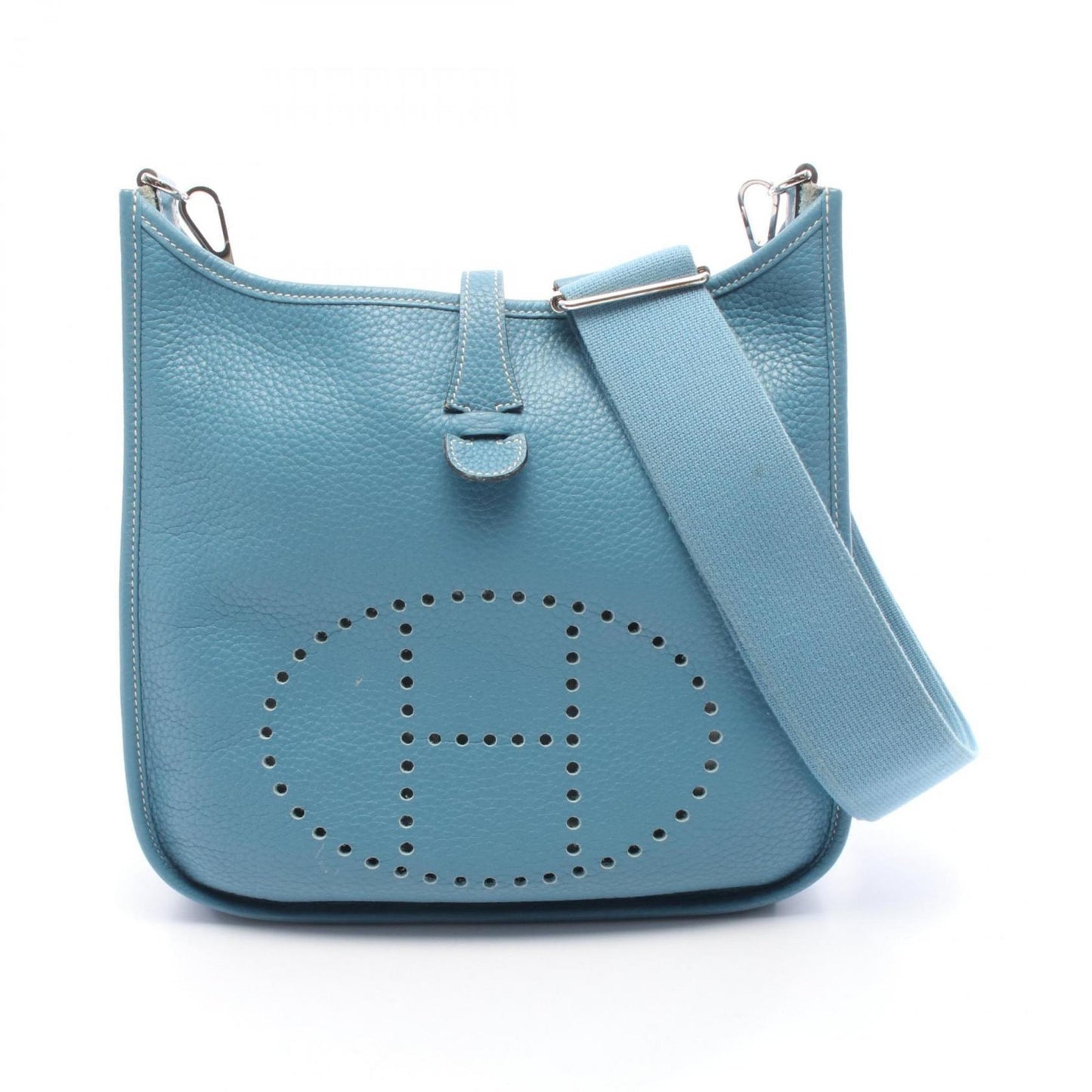 Hermes Herms Evelyn 3 Trois Pm Shoulder Bag In Blue Jean