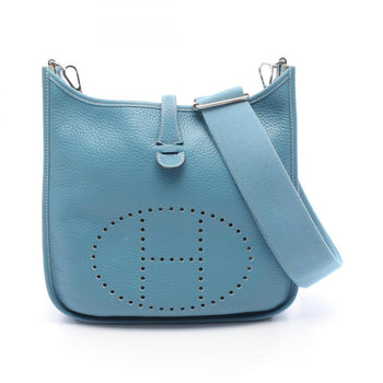 Hermes Herms Evelyn 3 Trois Pm Shoulder Bag In Blue Jean