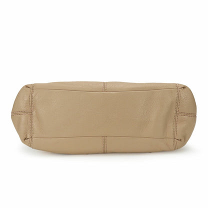 Coach Tote Bag F57545 Leather Pink Beige