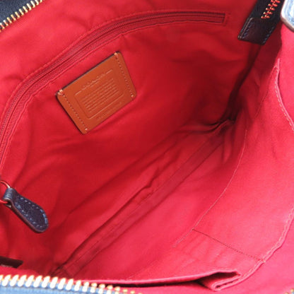 Coach 10769E Shoulder Bag In Denim And Leather