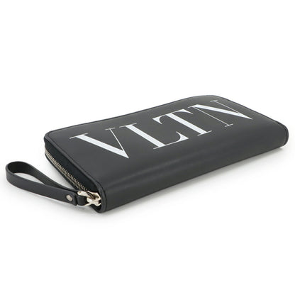 Valentino Garavani Vltn Round Long Wallet In Leather