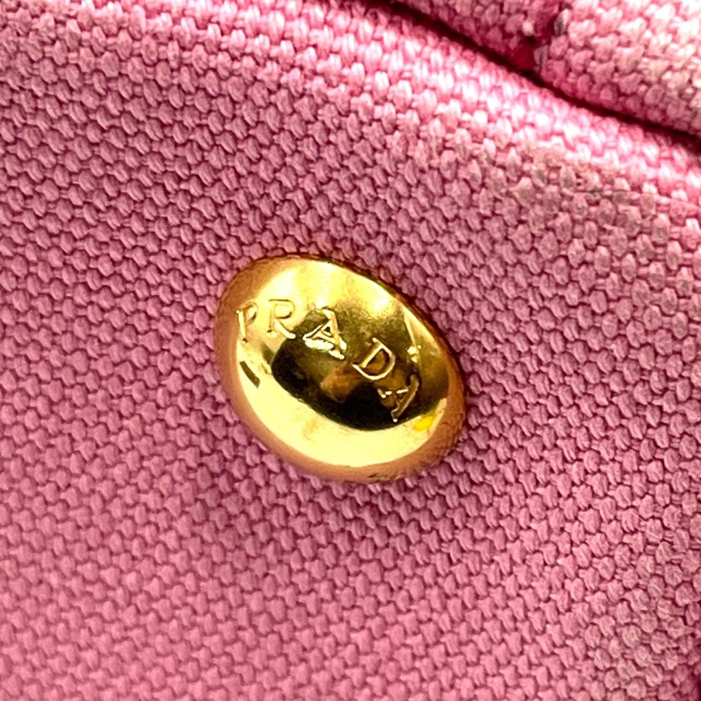 Prada Canapa Handbag B2439G Canvas Pink