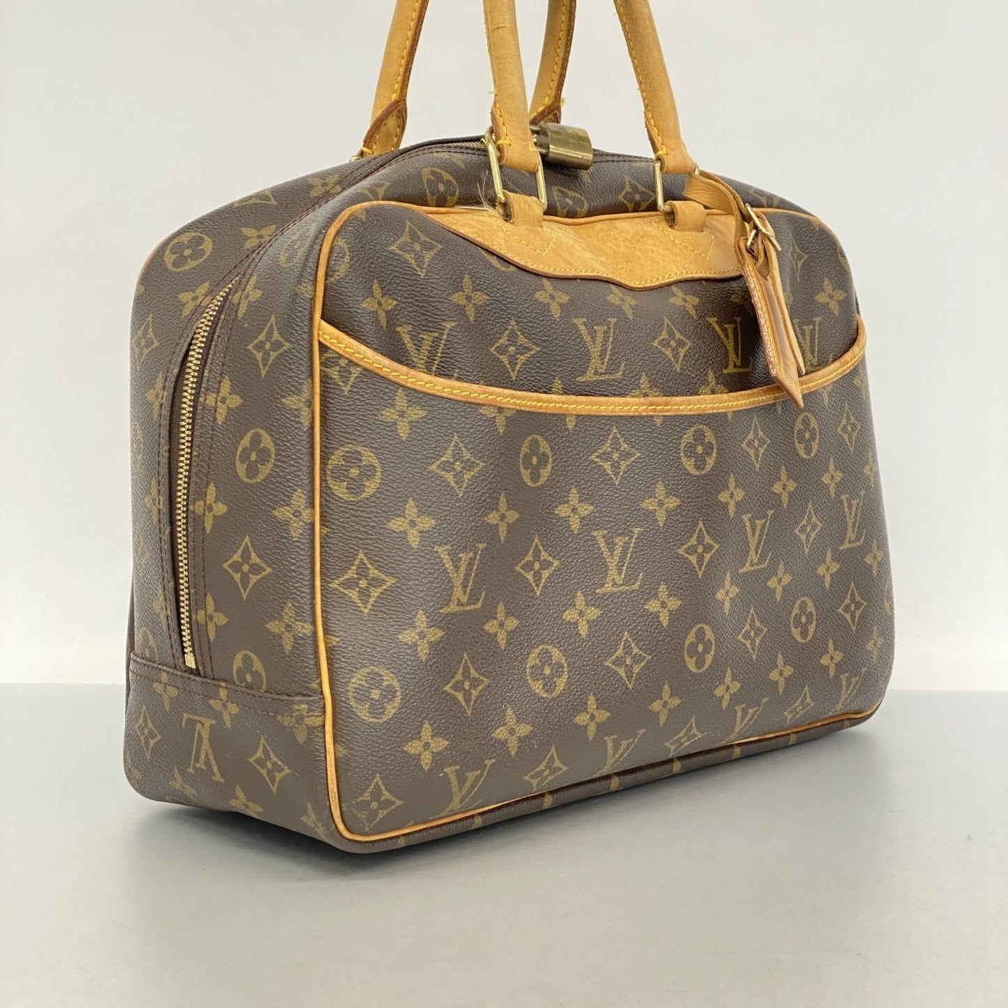 Louis Vuitton Monogram Deauville Handbag M47270 Brown