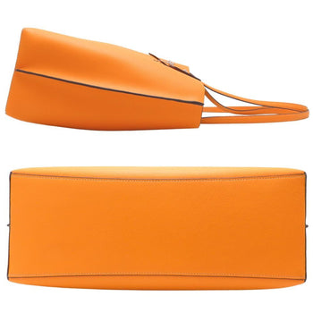 Coach Molly Tote 1671 Leather Bag In Orange And Blue