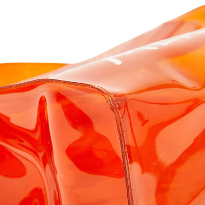 Herms Vinyl Kelly "Journey To Wonderland" Exhibition Handbag Tote Bag Orange