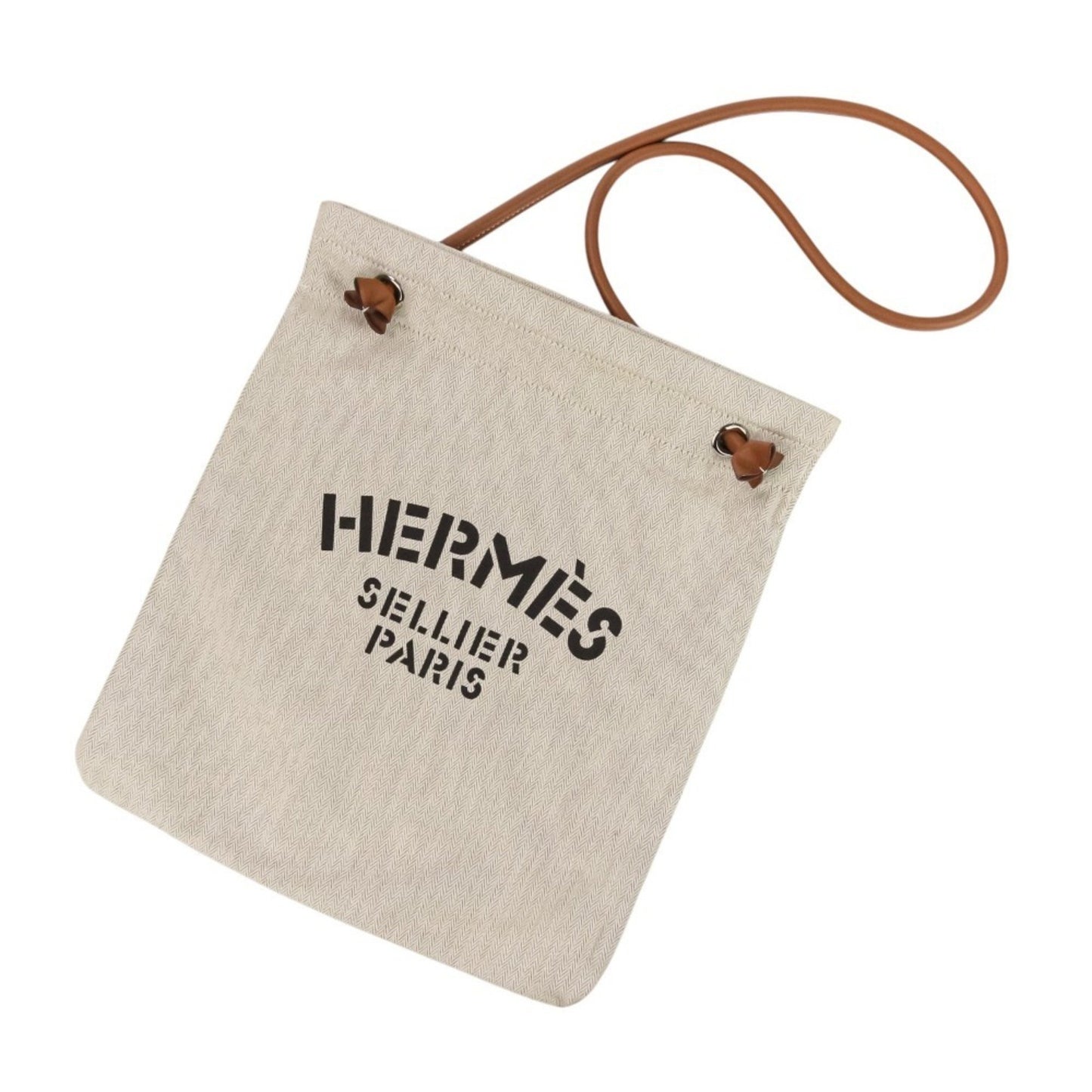 Hermes Aline Mm Toile Chevron One-Shoulder Bag