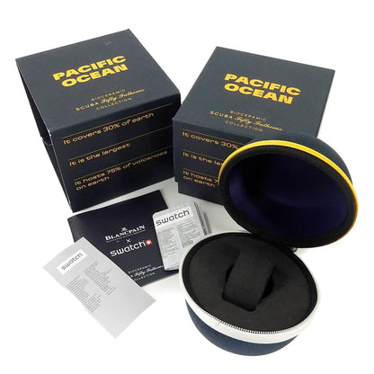 Swatch Blancpain X Fifty Fathoms Pacific Ocean So35P100 Men'S Watch