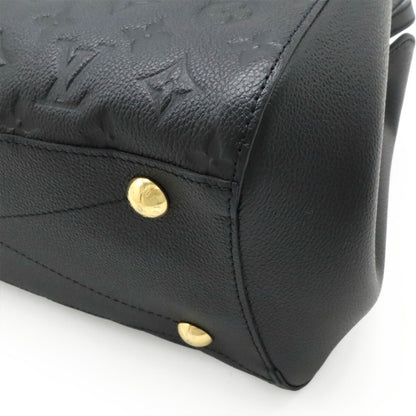 Louis Vuitton Monogram Empreinte Montaigne Mm Handbag/Shoulder Bag In Noir And Black