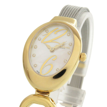 Unused Charriol Marie Olga 10-Diamond Moy.570.002 Stainless Steel White Shell Dial Quartz