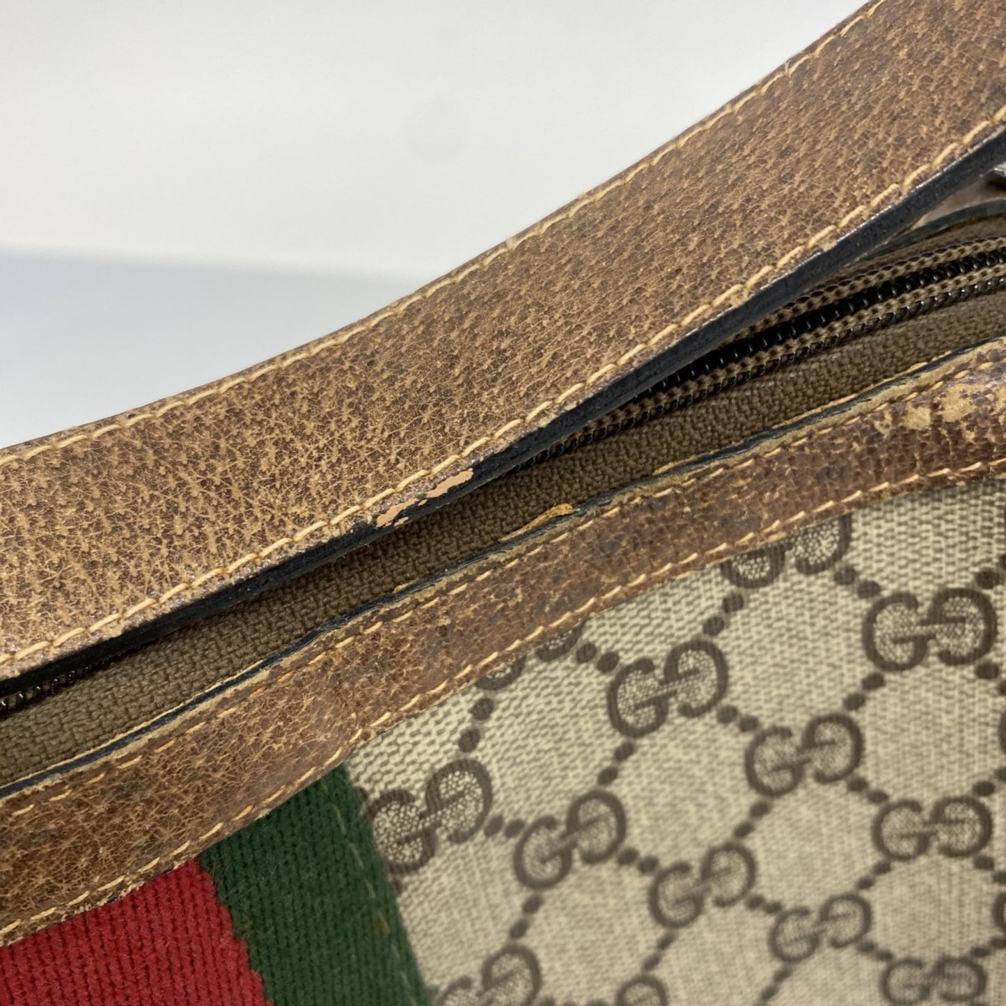 Gucci Gg Supreme Sherry Line Shoulder Bag 68 001 3840 Brown