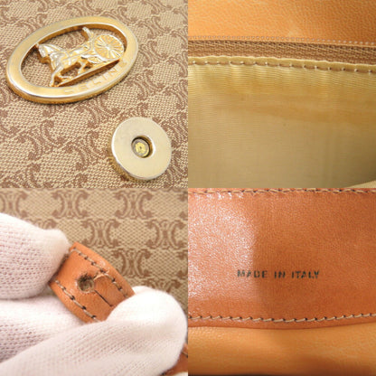 Celine Macadam Pvc/Leather Beige Shoulder Bag 0023Celine