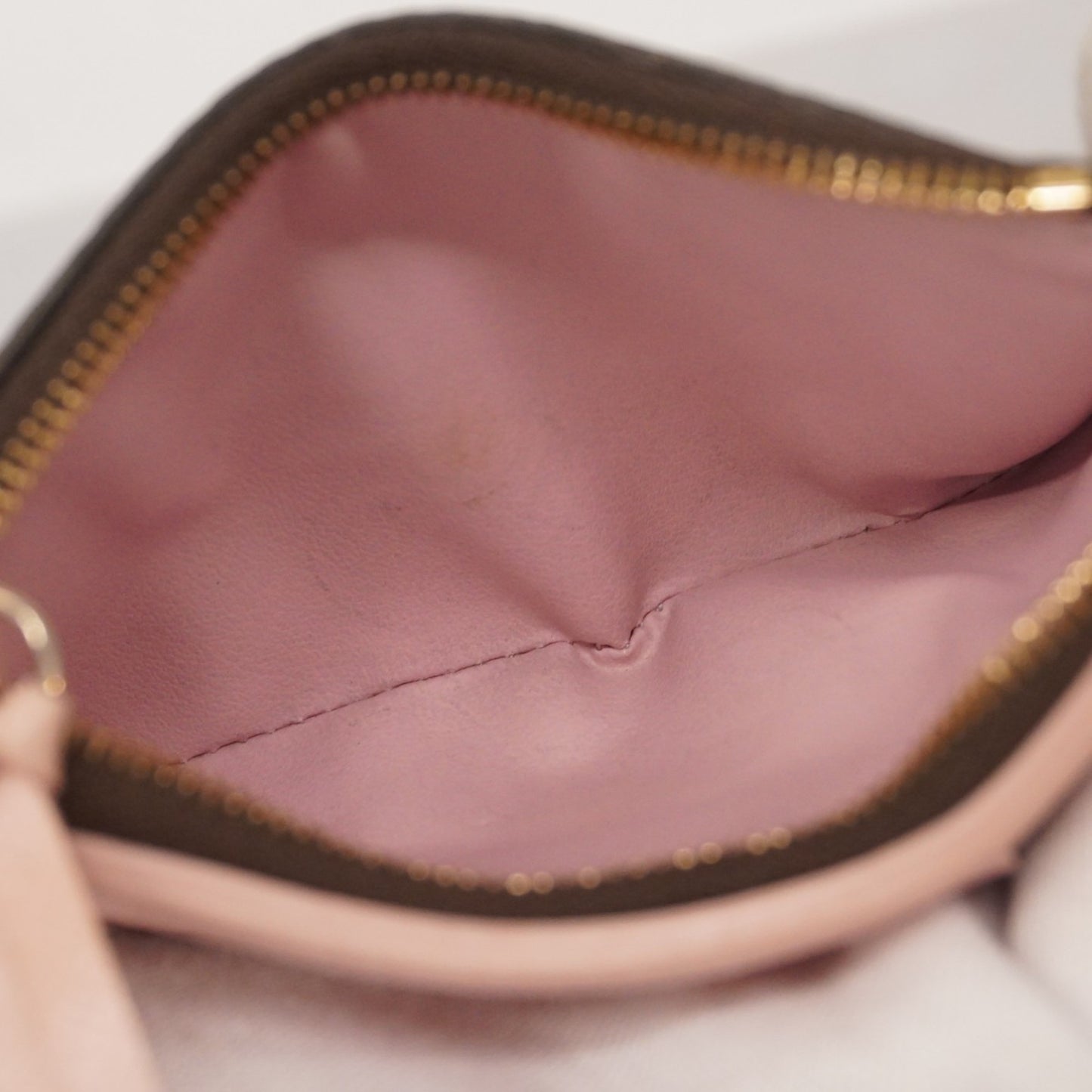 Louis Vuitton Monogram Victorine Tri-Fold Wallet M62360 Brown Rose Ballerine