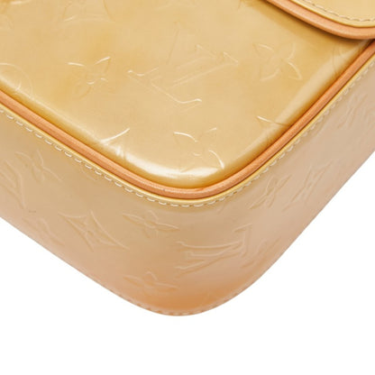 Louis Vuitton Monogram Vernis Christy Gm Shoulder Bag M91147 Beige Patent Leather