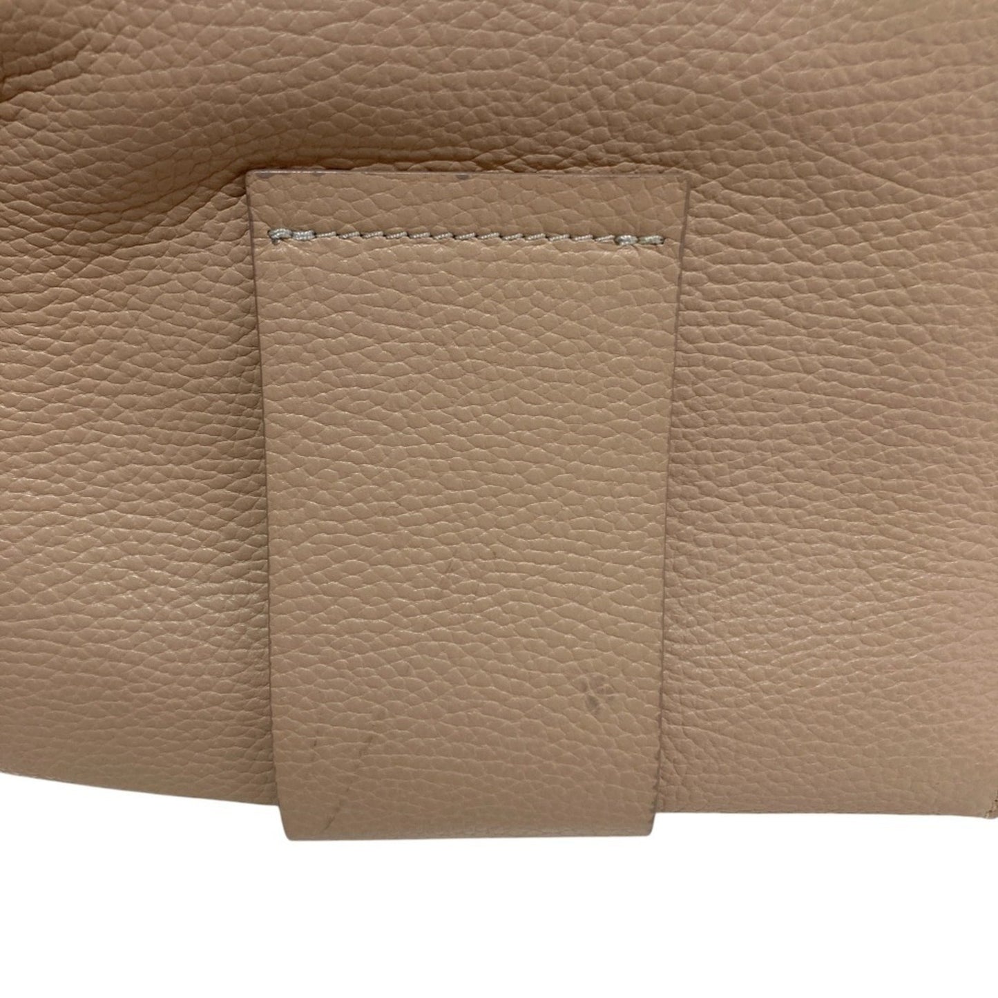 Maison Margiela Mm6 Grained Leather Chain Shoulder Bag In Pink Beige