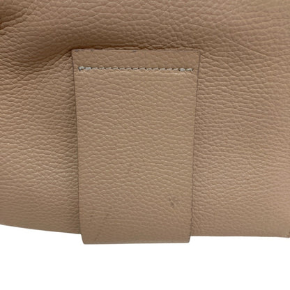 Maison Margiela Mm6 Grained Leather Chain Shoulder Bag In Pink Beige