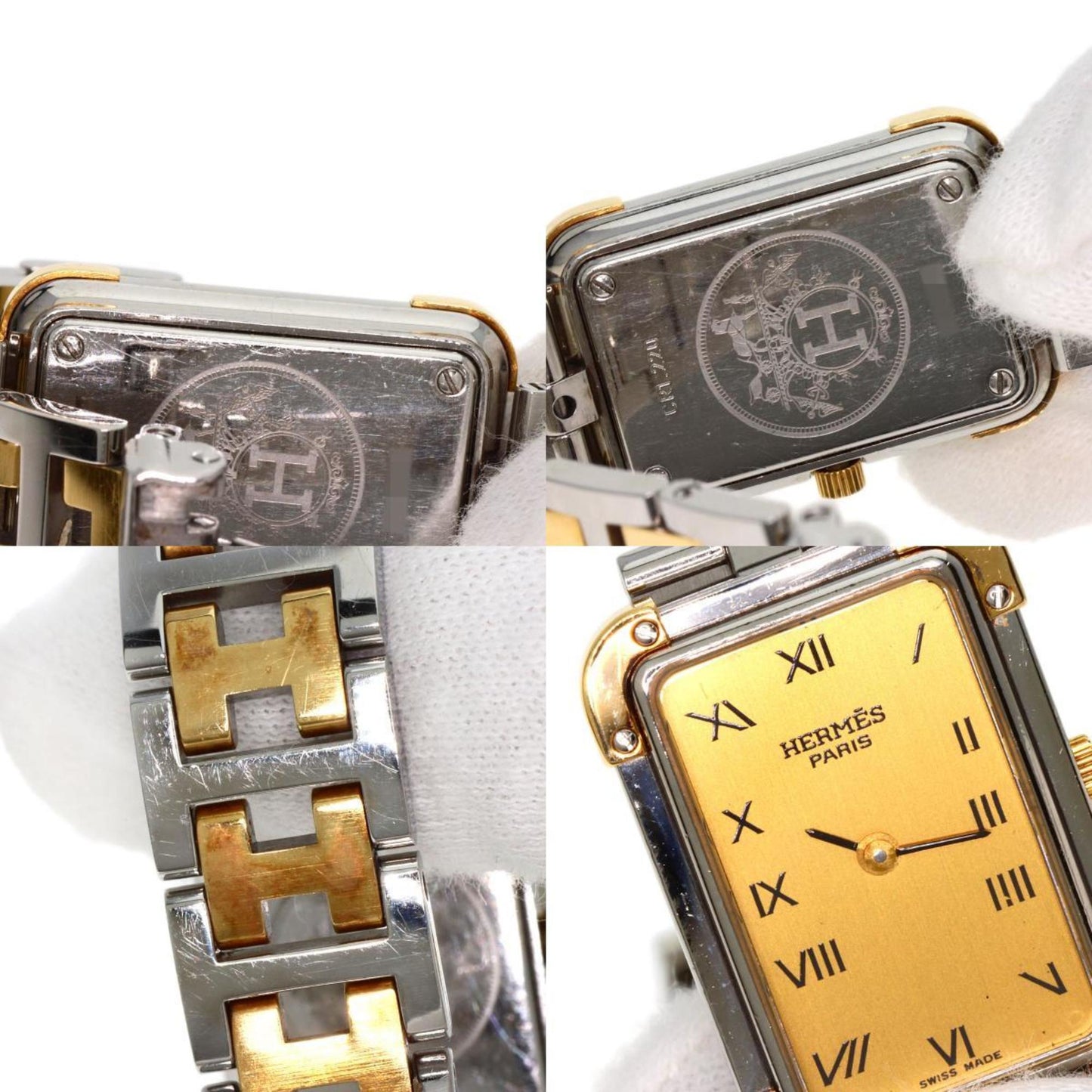 Hermes Cr1.220 Cloajour Watch Stainless Steel Ssxgp