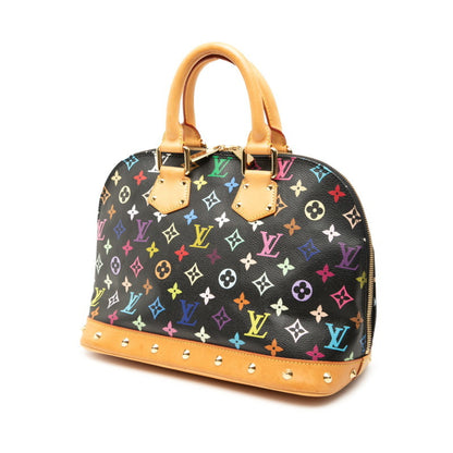 Louis Vuitton Monogram Multicolore Alma Handbag M92646 Noir Black Leather