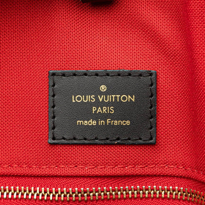 Louis Vuitton Monogram Giant Reverse On The Go Gm Handbag Shoulder Bag M45320 Brown Pvc Leather