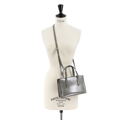 Prada Re-Edition 1995 2-Way Hand Shoulder Bag In Gray Leather