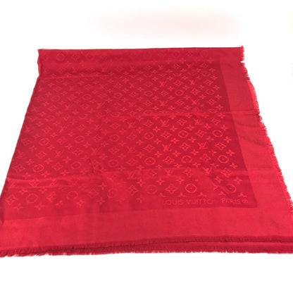 Louis Vuitton Louis Vuitton Monogram Stole Scarf Fringe Shawl Wool Silk
