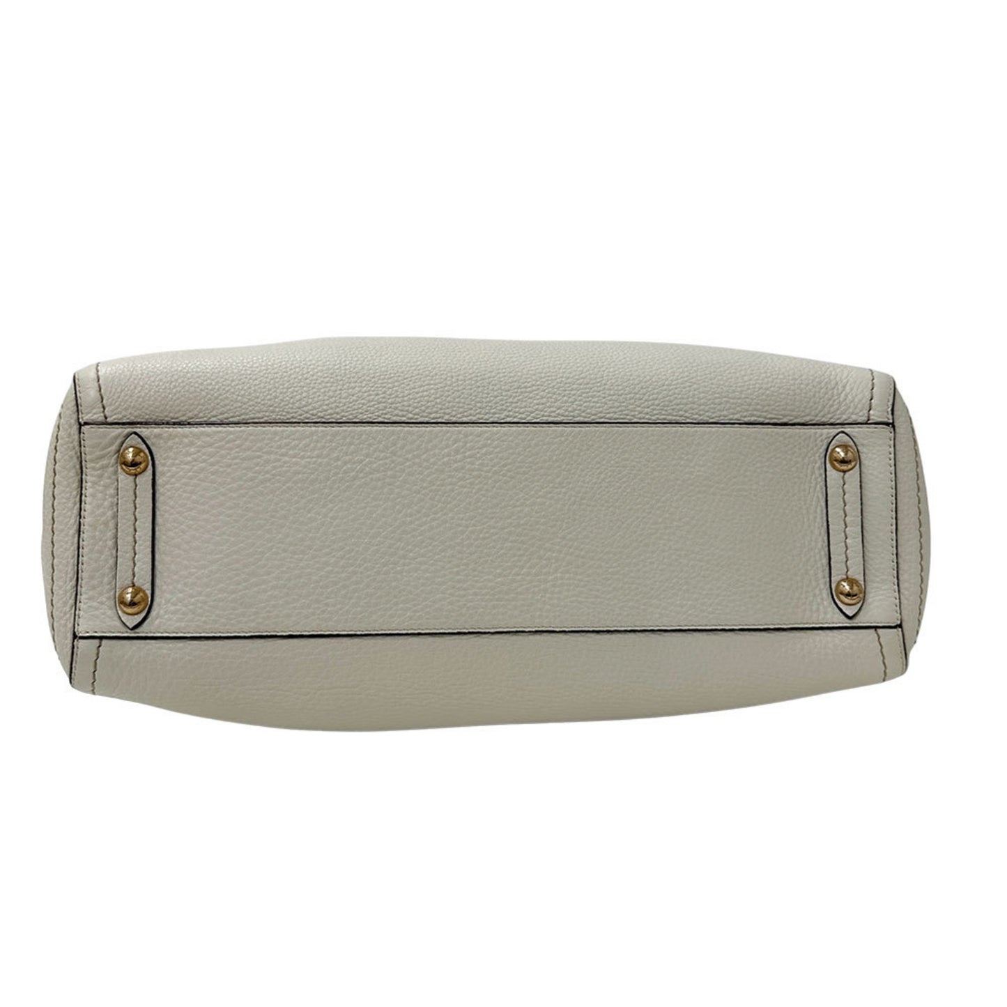 Salvatore Ferragamo Ferragamo Gancini Tote Bag In White Leather