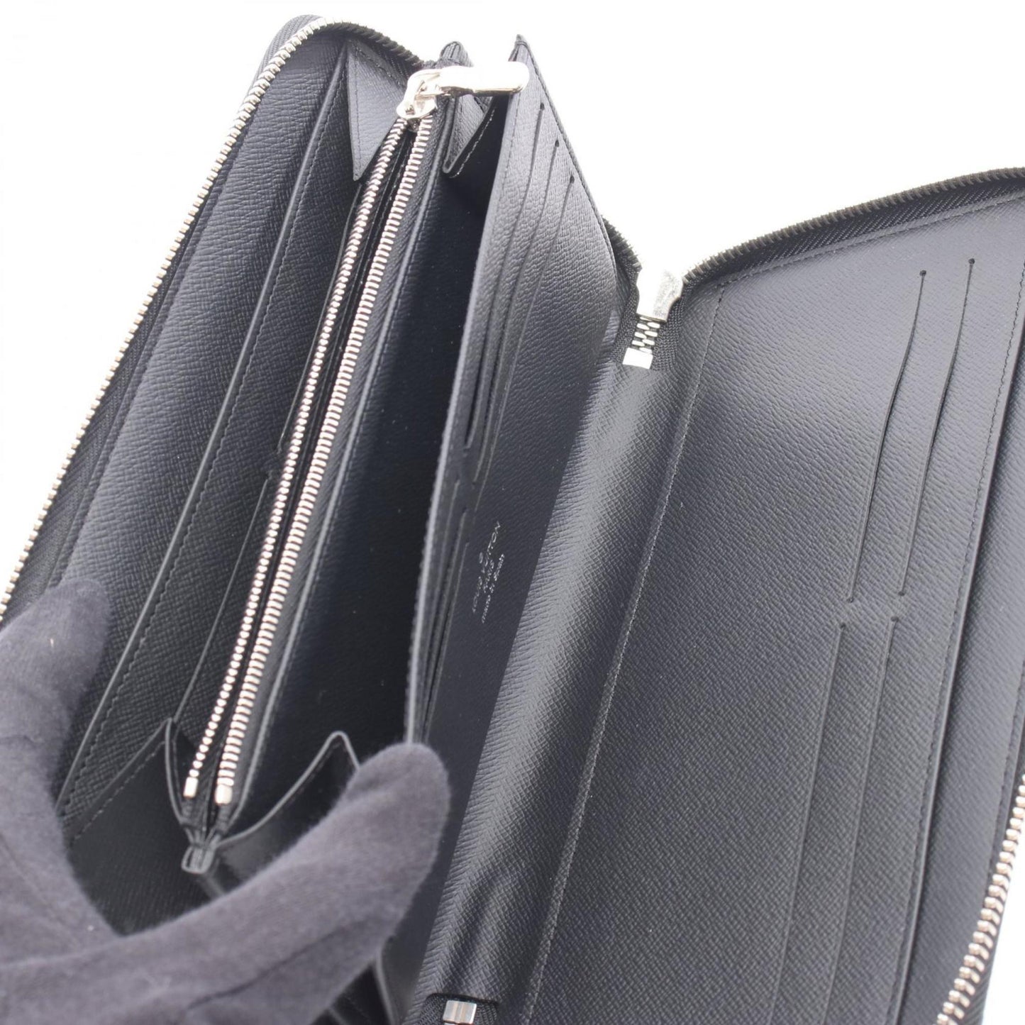 Louis Vuitton Zippy Organizer Nm Damier Graphite Round Wallet For Men