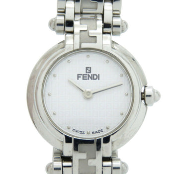 Fendi 750L Zucca Stainless Steel White Quartz Watch 1501Fendi