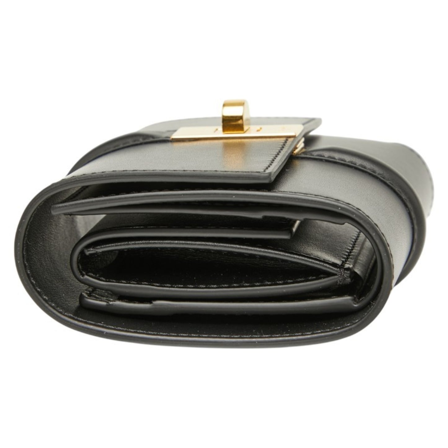 Celine Small Trifold Wallet 16 Cze Black Calfskin