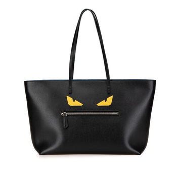 Fendi Bugs Monster Roll Bag Shoulder Tote 8Bh185 Black Multicolor Leather