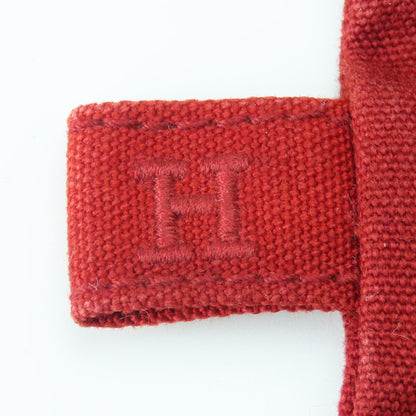 Hermes Pouch Bora Cotton Leather Bordeaux Maroon Flat Multi-Purpose Accessories