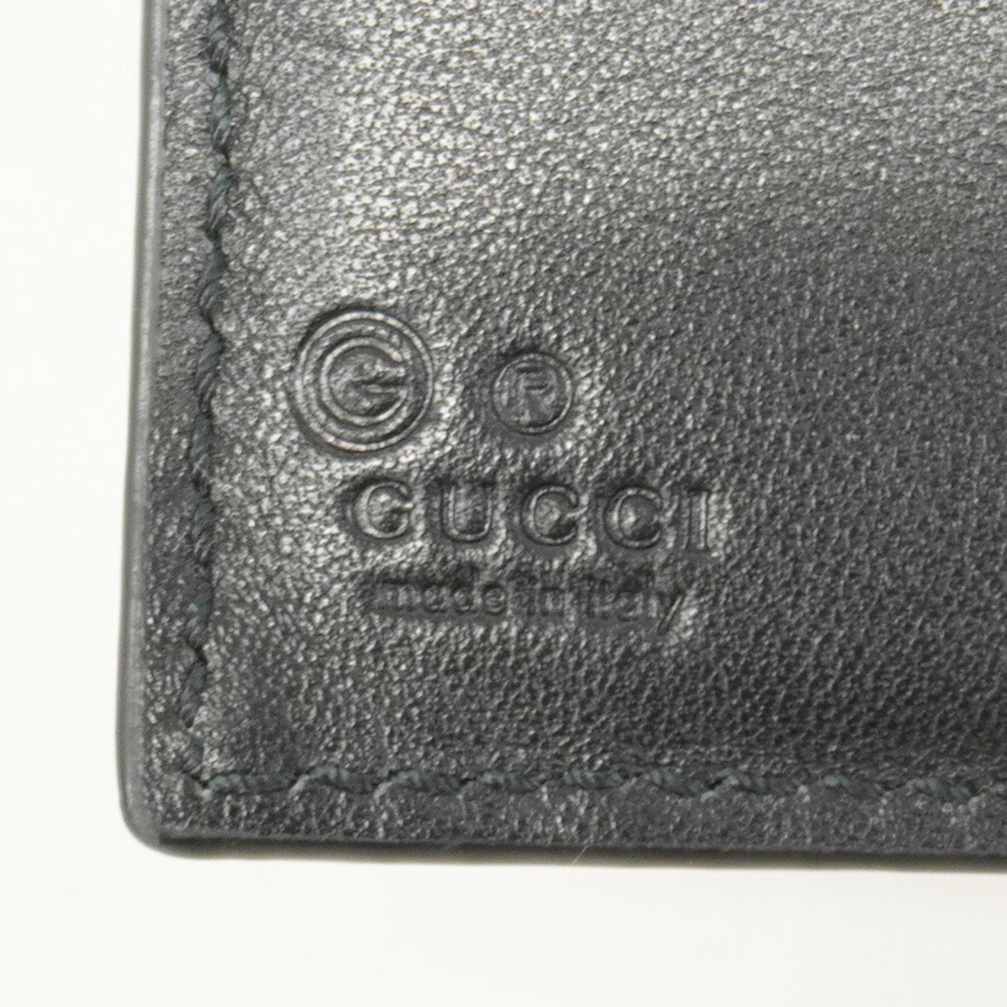 Gucci Micro Guccissima Wallet 150413 Leather Black
