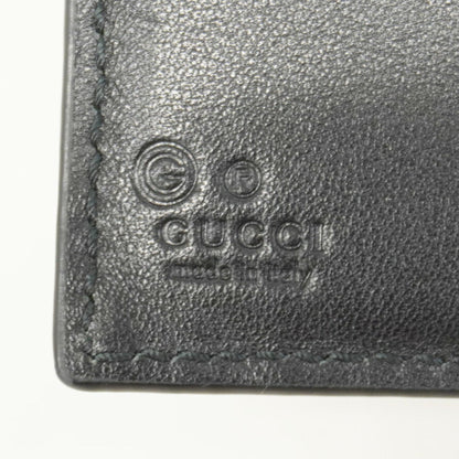Gucci Micro Guccissima Wallet 150413 Leather Black