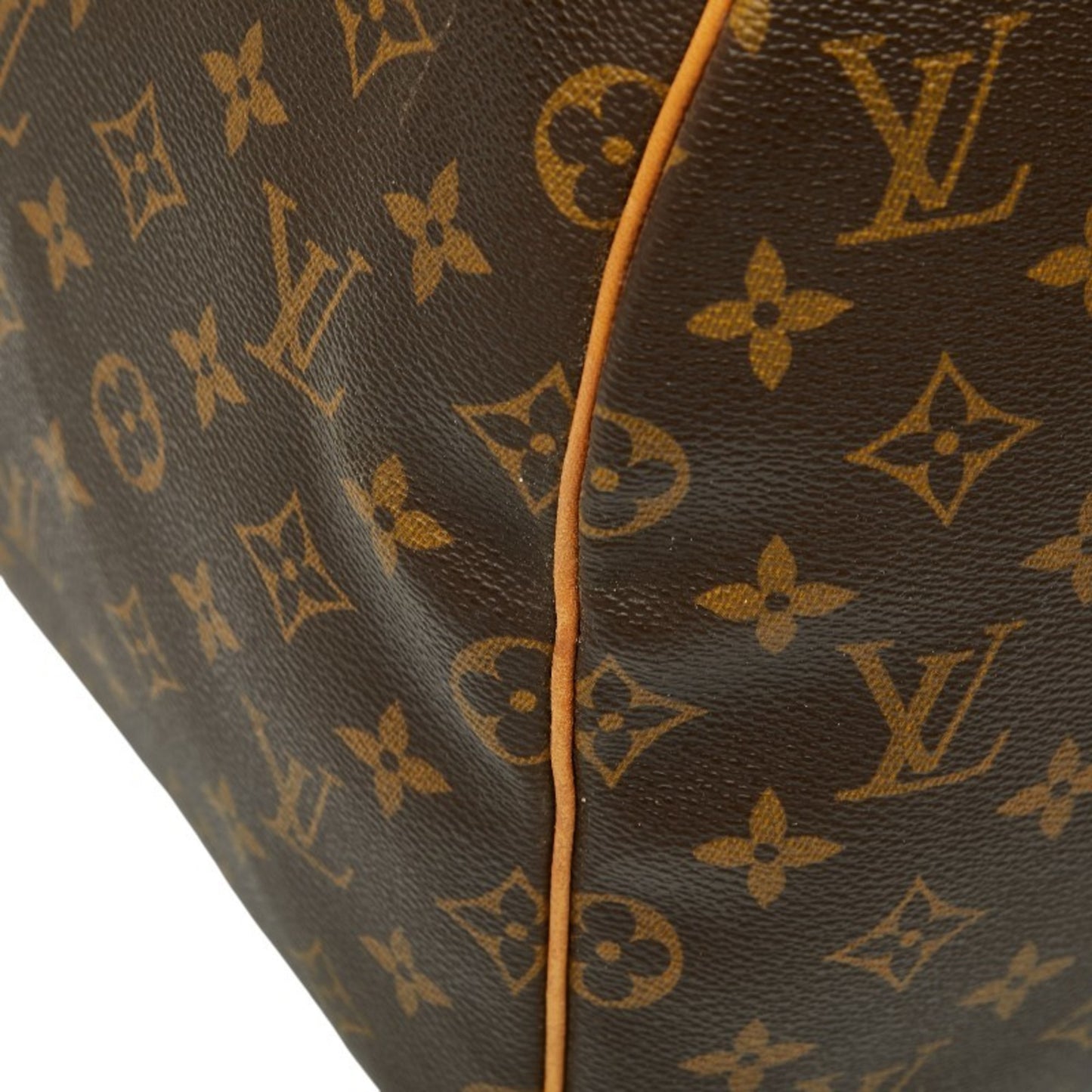 Louis Vuitton Monogram Keepall 55 Boston Bag/Travel Bag M41424 Brown Leather