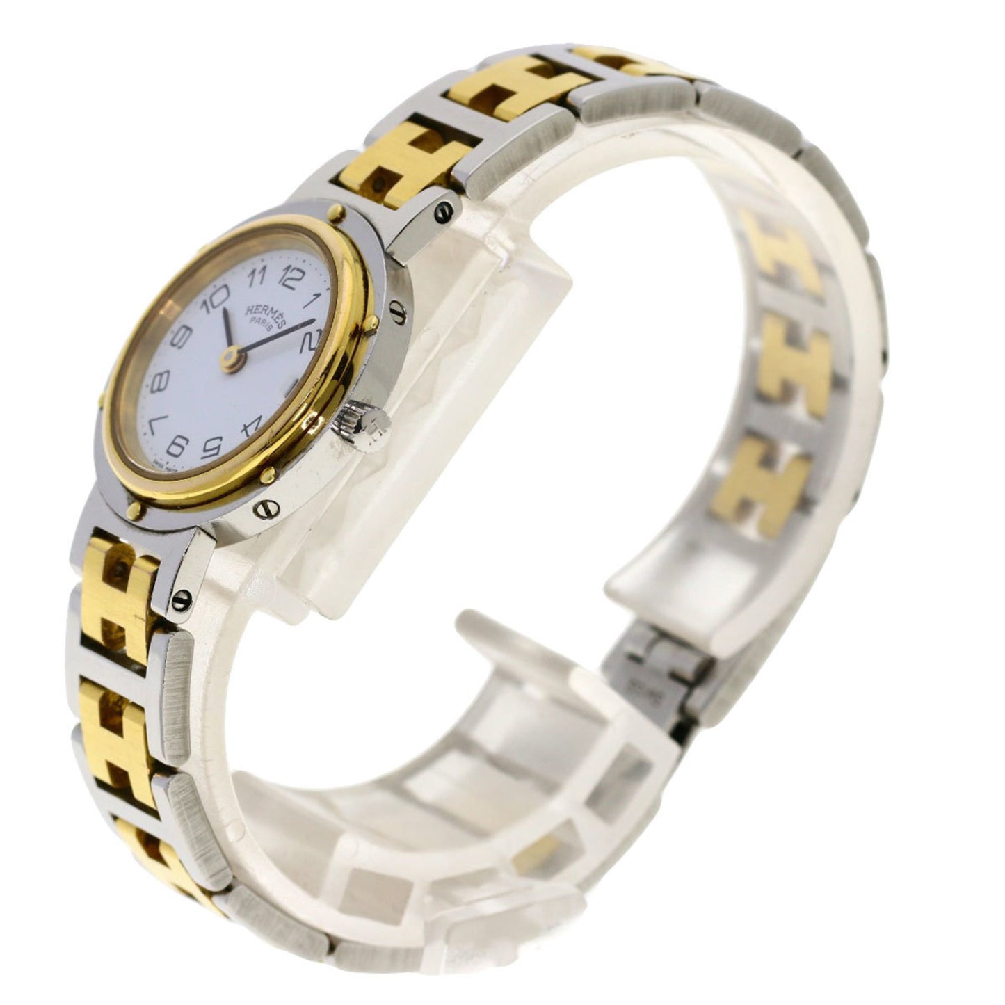 Herms Clipper Watch With Old Buckle