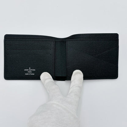 Louis Vuitton Louis Vuitton Bi-Fold Wallet Epi Portefeuille Multiple Leather M60662 Black