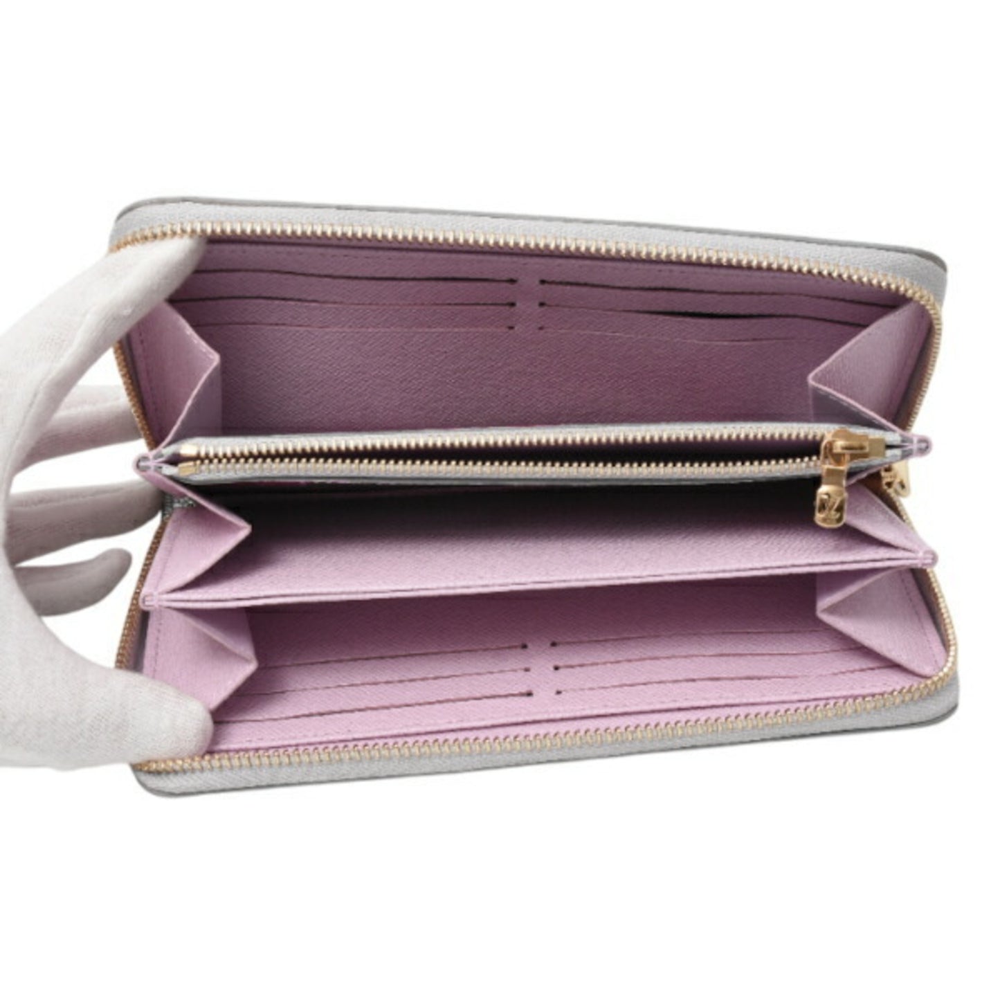 Louis Vuitton Zippy Wallet Monogram Floral Lv Garden Long Silver M81765