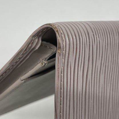 Louis Vuitton Epi Long Wallet Porte Carte Credit M6321B Lila