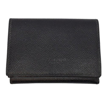 Yves Saint Laurent Saint Laurent Paris Caviar Leather Tri-Fold Wallet For Men And Women