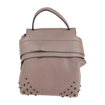 Tod'S Tod'S Wave Line Backpack/Daypack Leather Purple Gray 3Way Mini Backpack Shoulder Bag Handbag