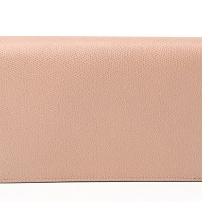 Christian Dior Dior Saddle Chain Pouch Wallet Shoulder Bag S5620Cwvg Leather Pink Beige S-157229