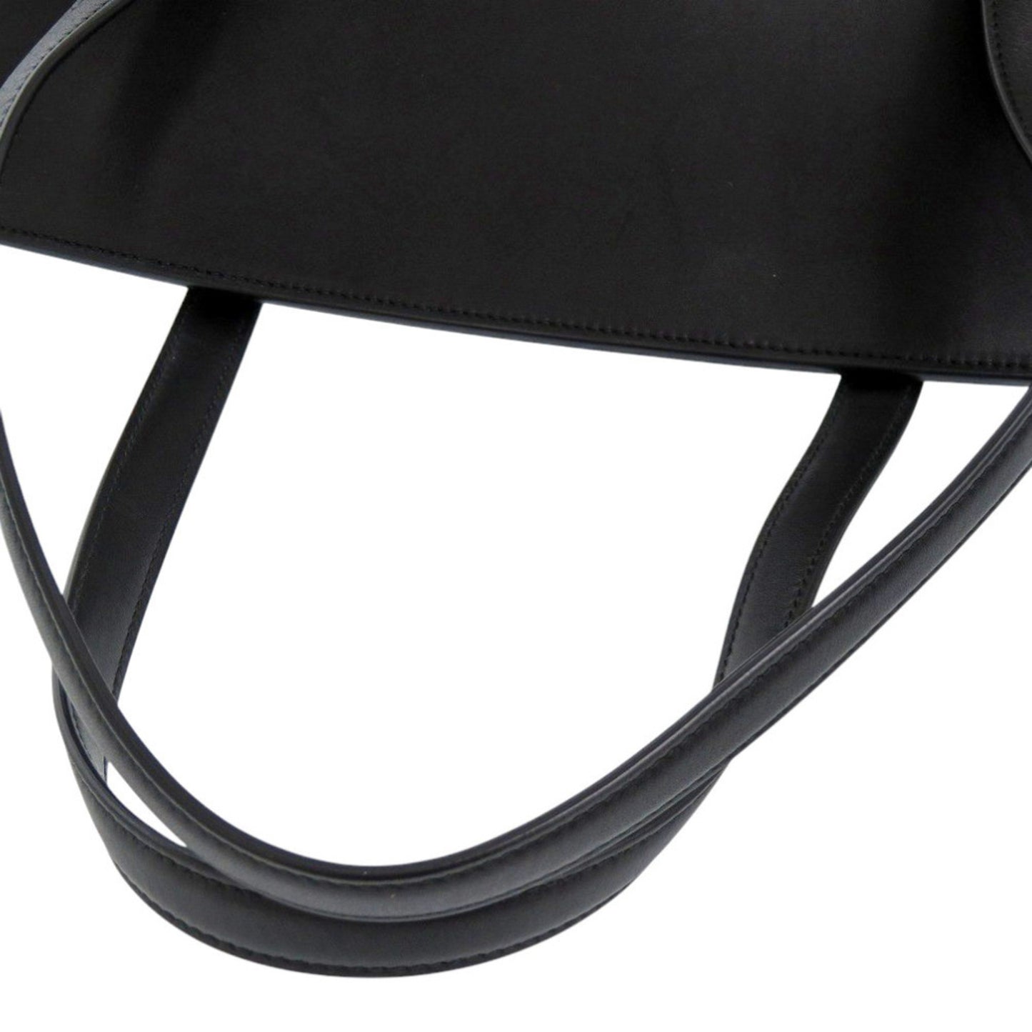 Salvatore Ferragamo Gancini Leather Black Handbag 1248