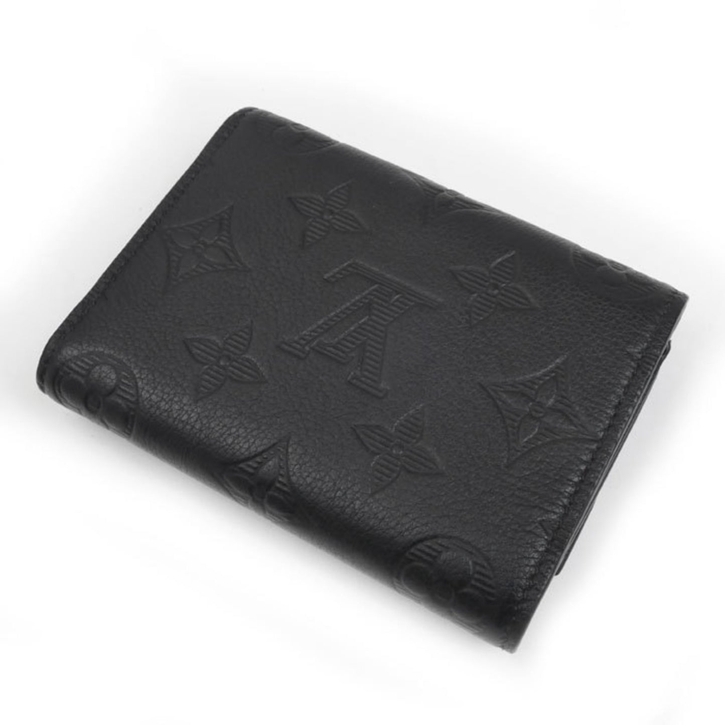 Louis Vuitton Victor Wallet Compact Tri-Fold Monogram Shadow Black M12635