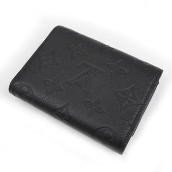 Louis Vuitton Victor Wallet Compact Tri-Fold Monogram Shadow Black M12635