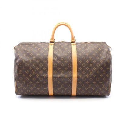 Louis Vuitton Keepall 55 Boston Bag Coated Canvas Leather Monogram