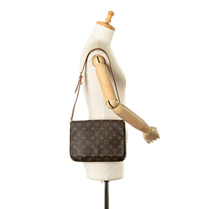 Louis Vuitton Monogram Musette Tango Short Shoulder Bag M51257 Brown Pvc Leather