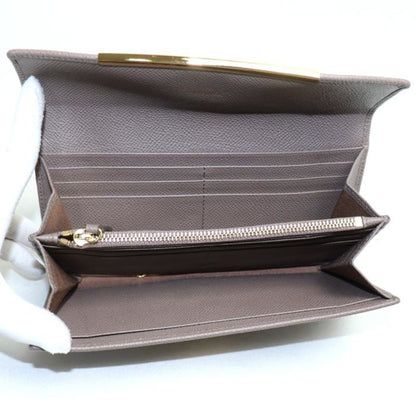 Salvatore Ferragamo Gancini Long Wallet Caraway Seed Gray 22D150