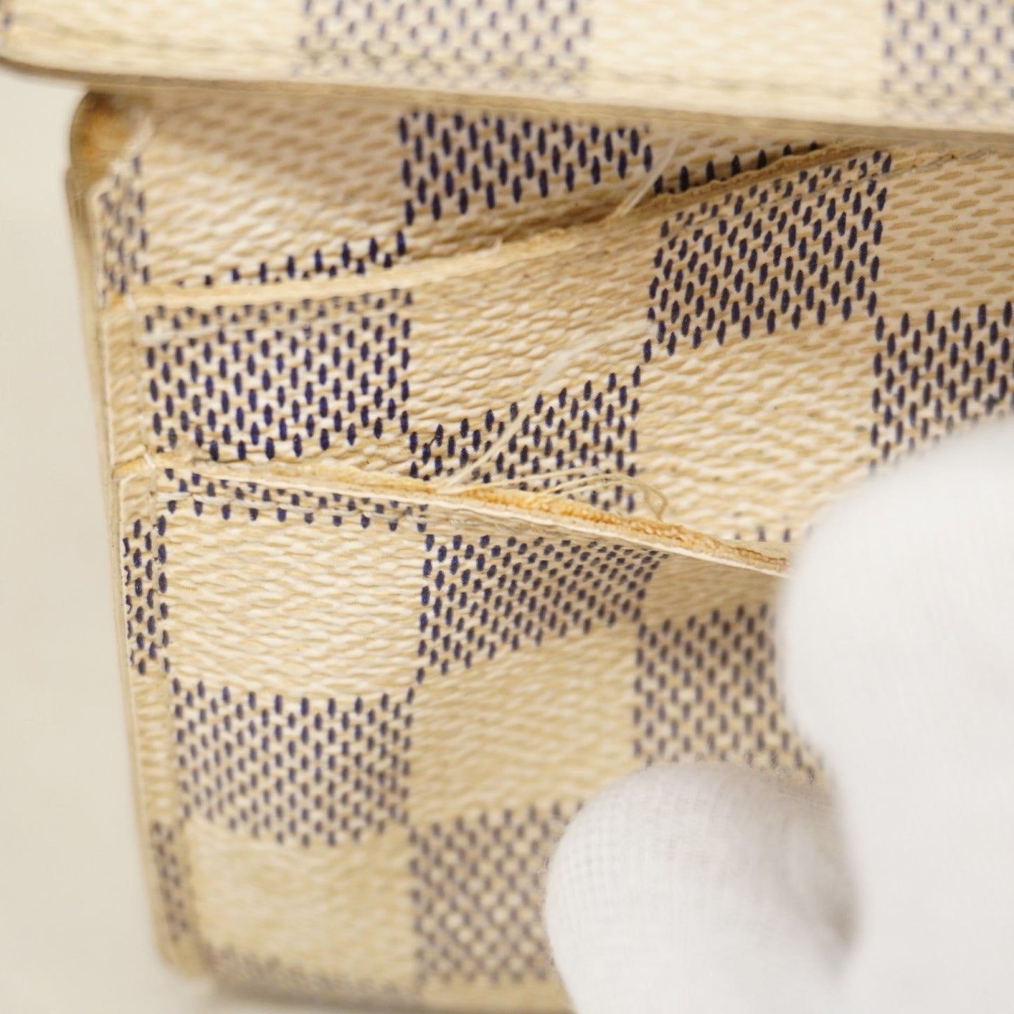 Louis Vuitton Damier Azur Portefeuille Sarah Long Wallet N61735 White