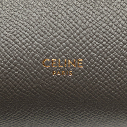 Celine Nano Belt Bag Handbag Shoulder S-Ai-1282 Grey Leather